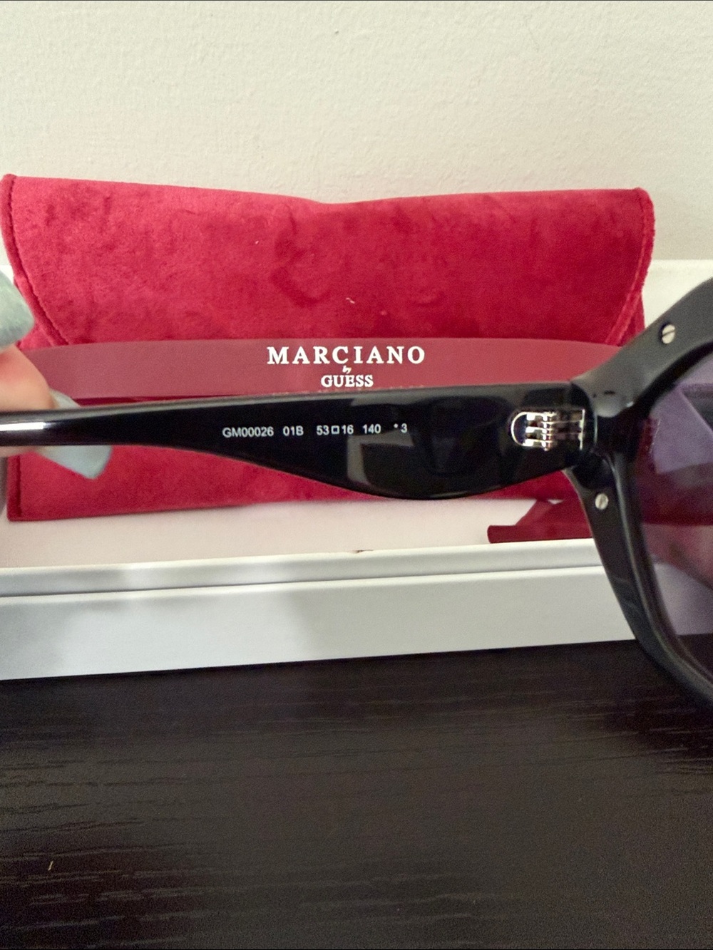 Marciano Black Crystal-Embellished Cat Eye Sunglasses - Picture 4 of 7